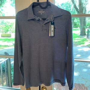 Vineyard Vines Collar Striped Youth Long Sleeve
